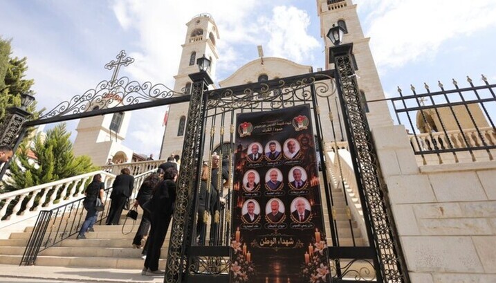 Gedenken an die Opfer des Anschlags bei der Georgskirche in Jordanien. Foto: Orthodoxia News Agency