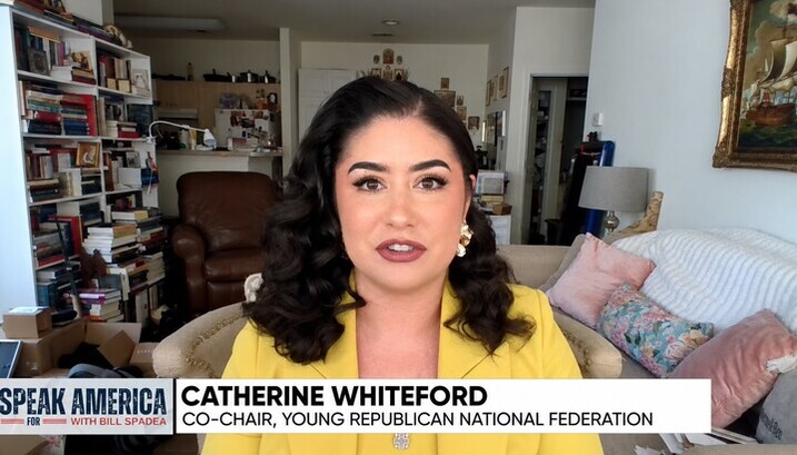 Catherine Whiteford. Foto: Screenshot der Sendung Speak for America with Bill Spadea
