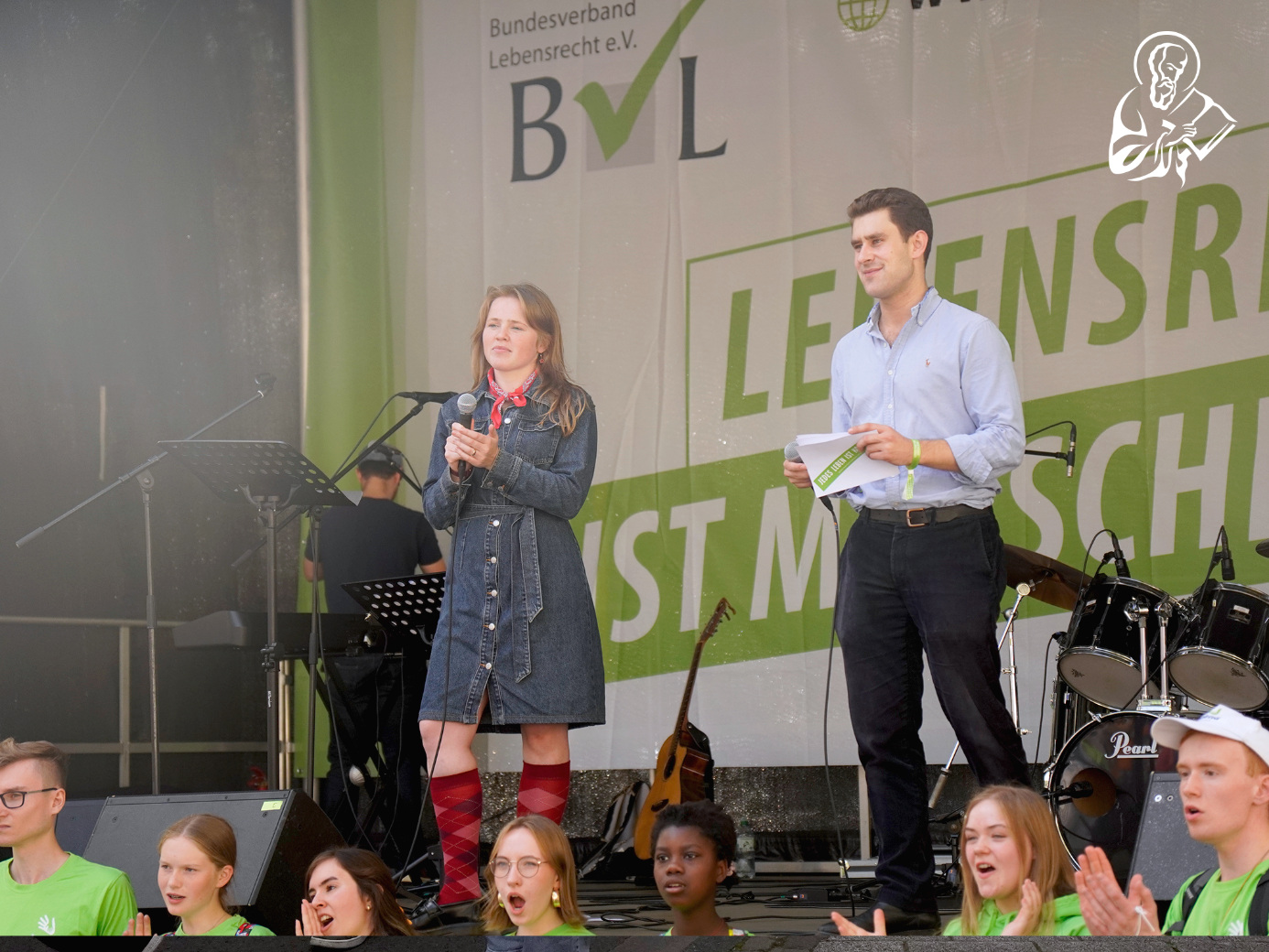 Das B&uuml;hnenprogramm beim K&ouml;lner Marsch f&uuml;r das Leben.