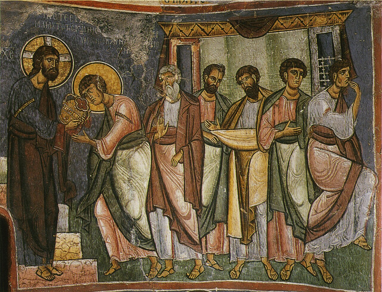 Apostelkommunion, Panagia Phorbiotissa (Asinou), Zypern