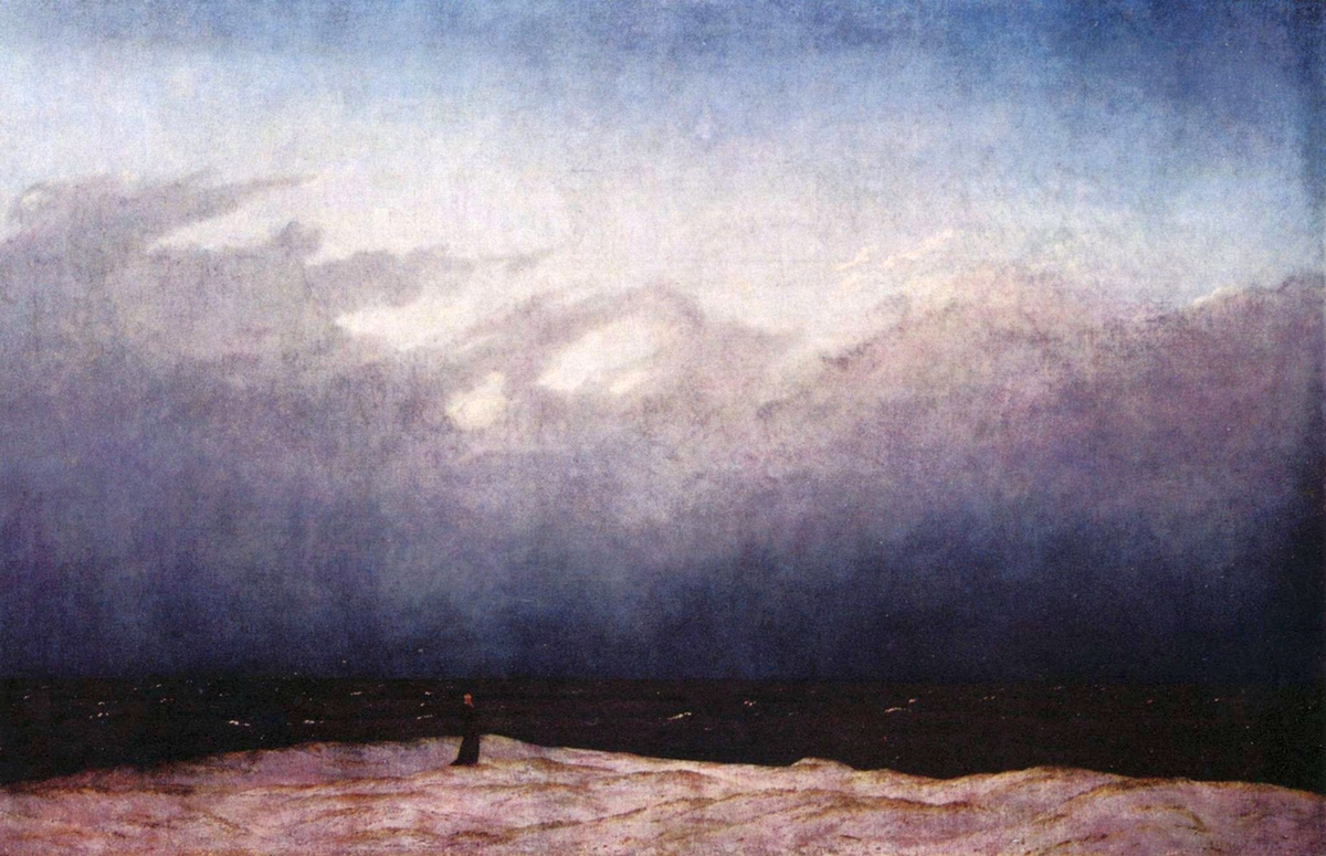 Caspar David Friedrich. „Der Mönch am Meer“. Quelle: Wikipedia